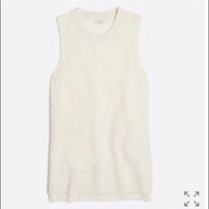 J.Crew ivory knit tunic /tank top